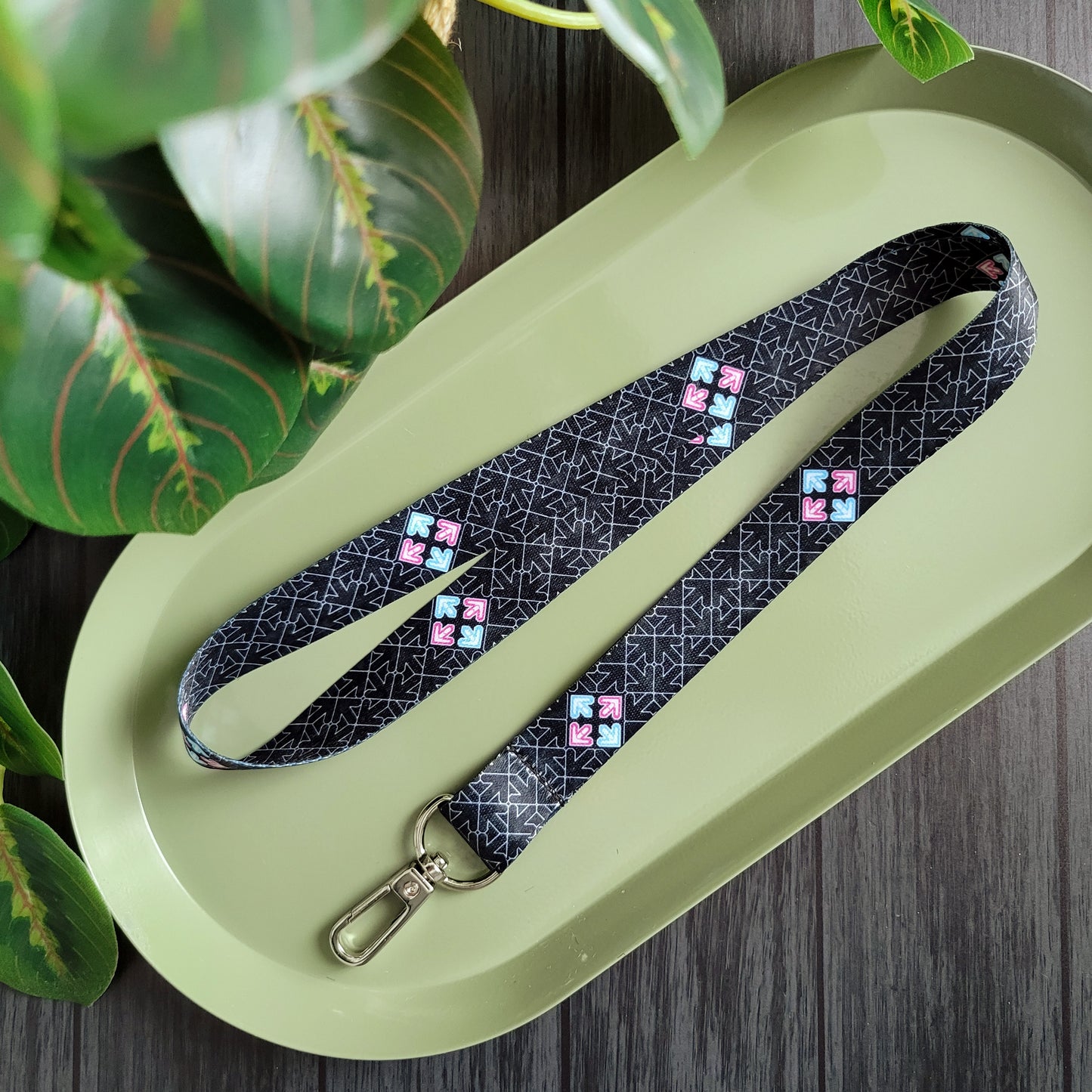 DDR Pattern (black) - Lanyard