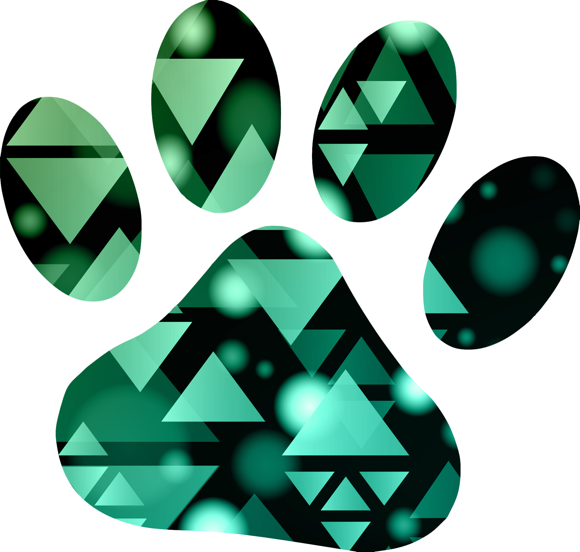 Mosaic Pawprint - Music games custom merch