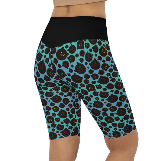 Tamaneko IL Pattern (Blue) - Biker Shorts