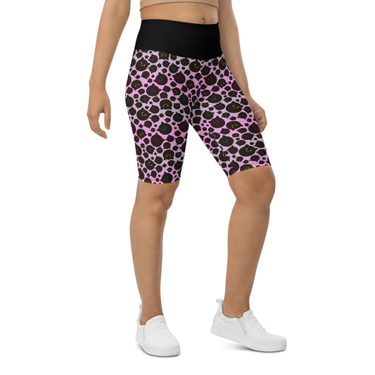 Tamaneko IL Pattern (Pink) - Biker Shorts