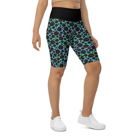 Tamaneko IL Pattern (Blue) - Biker Shorts