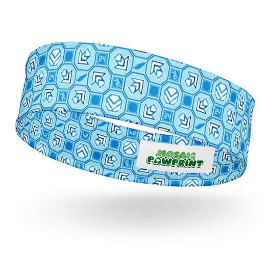 PIU 24 Pattern (light blue) - Headband