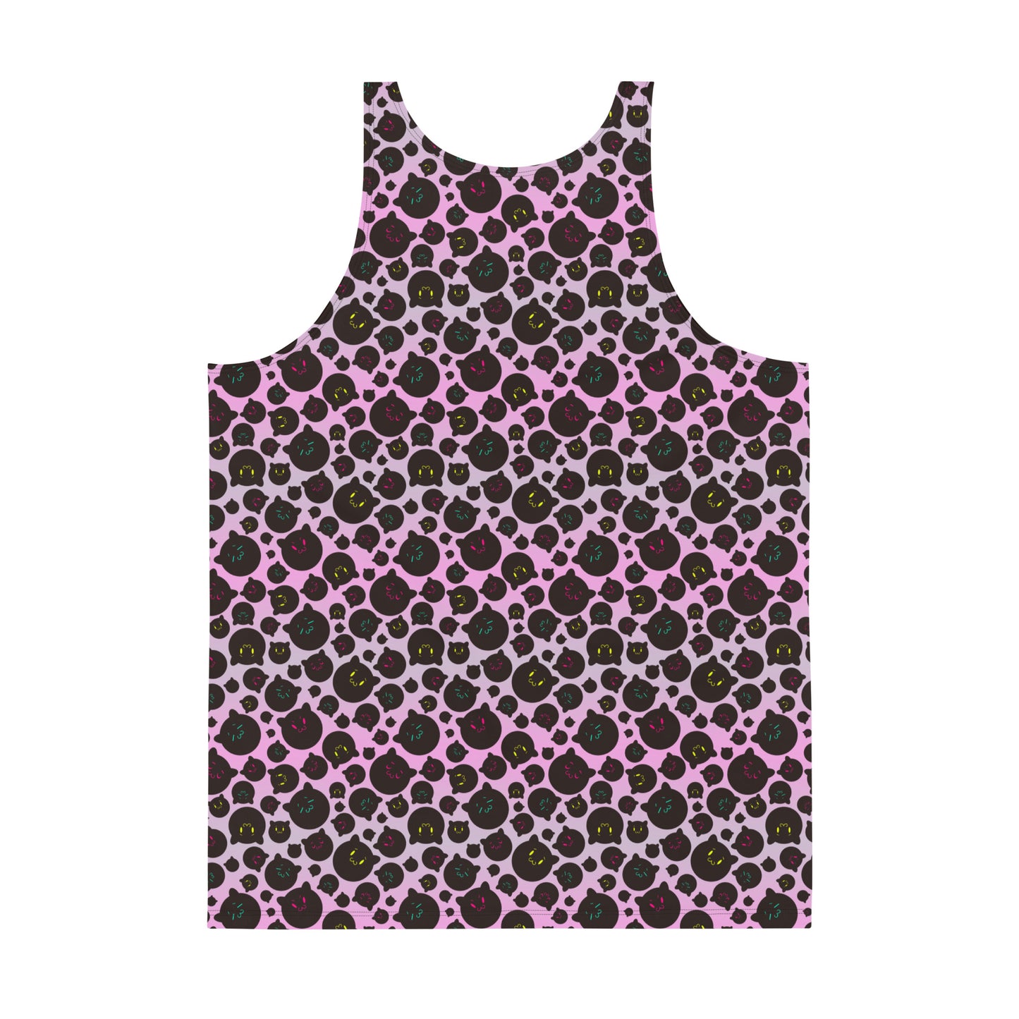 Tamaneko IL Pattern (Pink) - Unisex Tank (Poly Jersey)