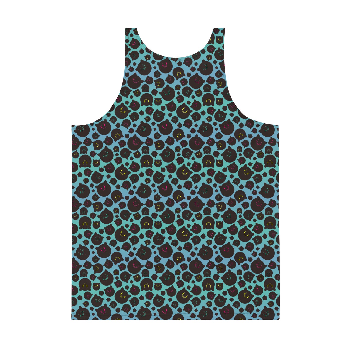 Tamaneko IL Pattern (Blue) - Unisex Tank (Poly Jersey)