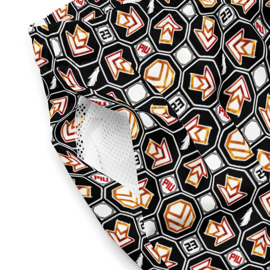 PIU Phoenix Pattern (Black) - Swim trunks