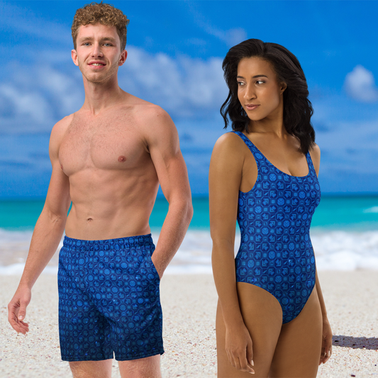 PIU Phoenix 24 Pattern (Fire) - Swim Trunks