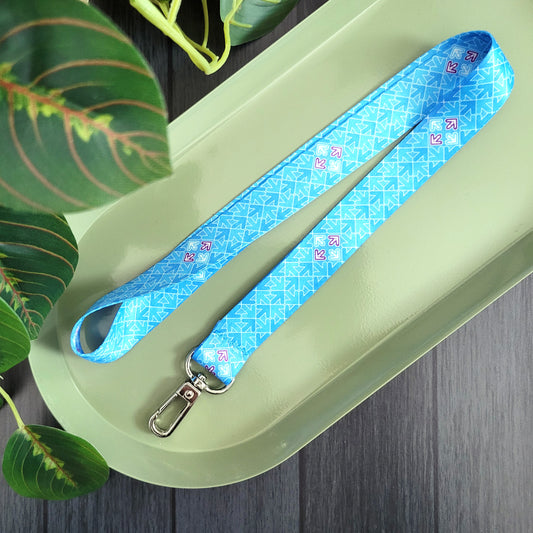 DDR Pattern (blue) - Lanyard