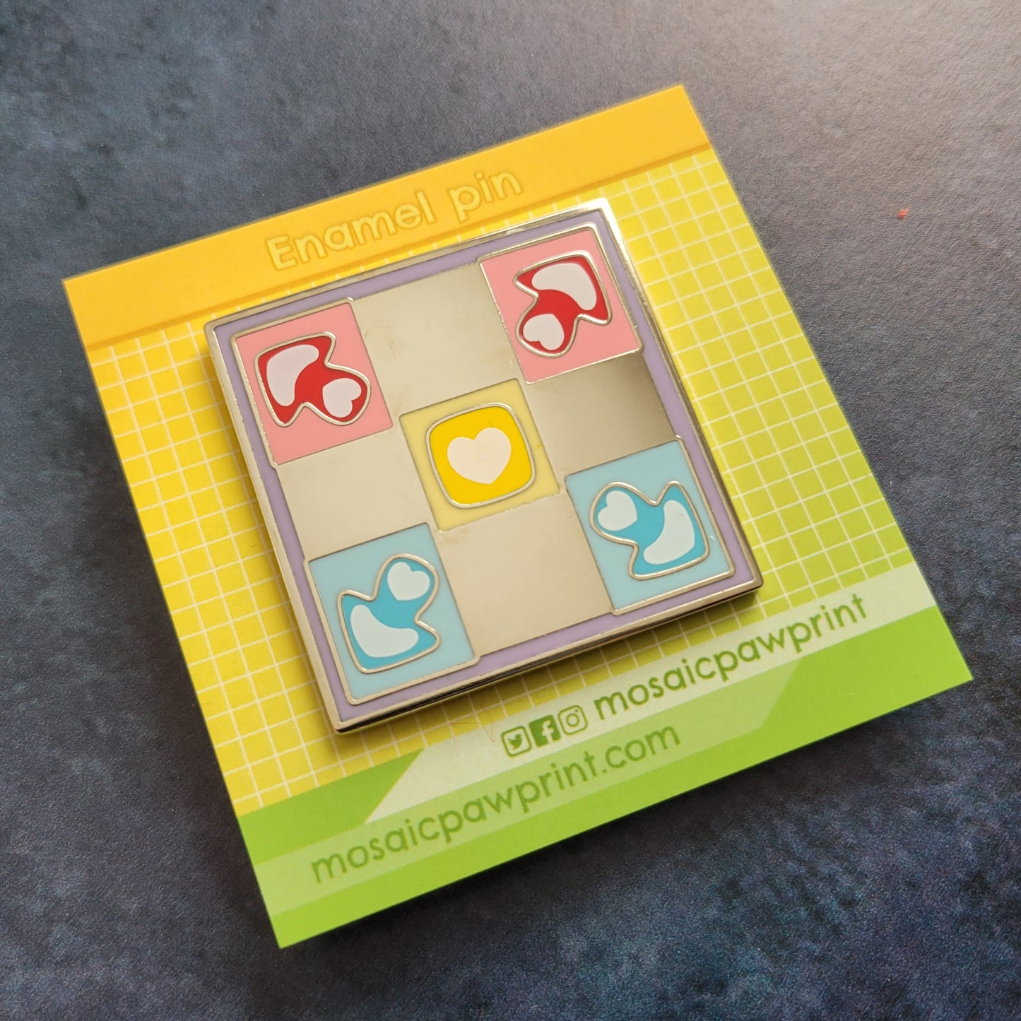 Enamel pin - PIU Pad (Pastel)