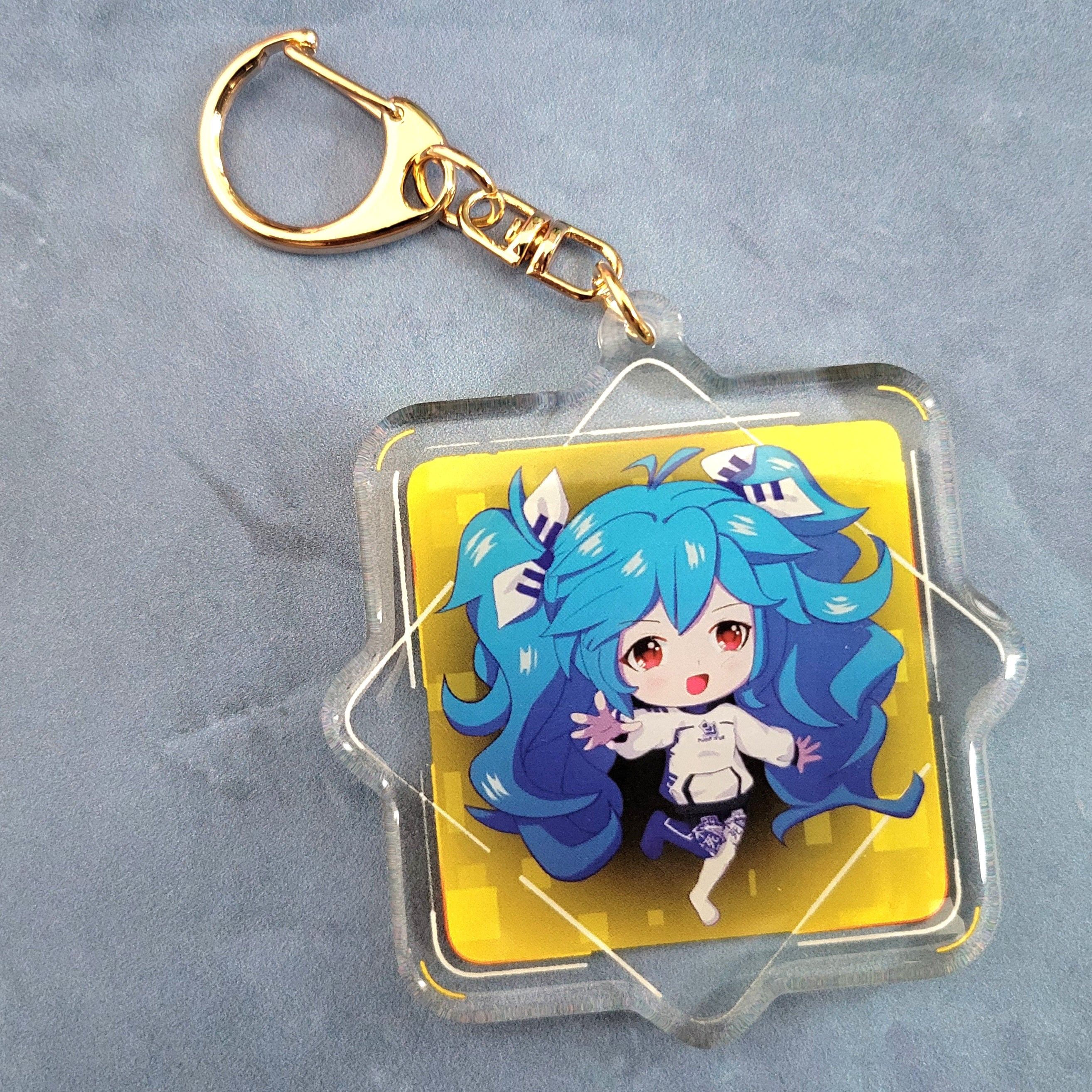 Chibi For Keychain Acrylic Keychain - PIU Chibi Azura – Mosaic Pawprint
