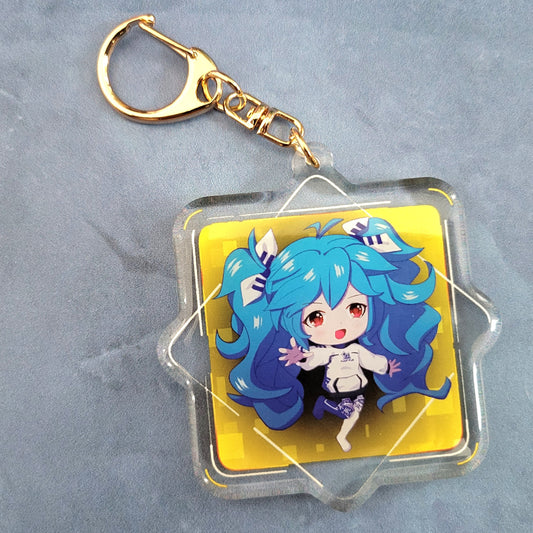 Acrylic Keychain - PIU Chibi Azura