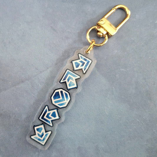 Acrylic Keychain - PIU arrow set