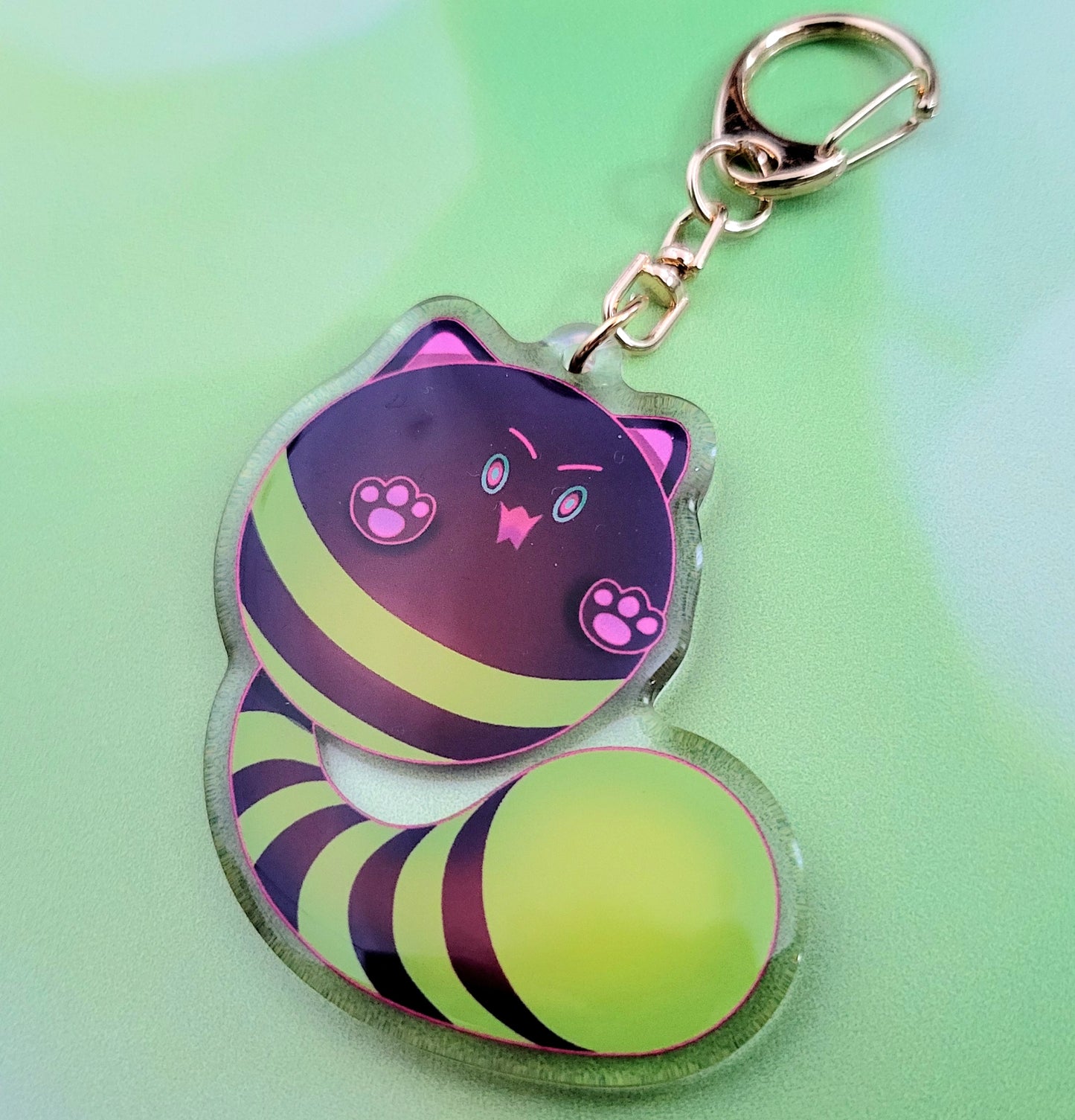 Acrylic Keychain - SDVX Tamaneko (dark version)