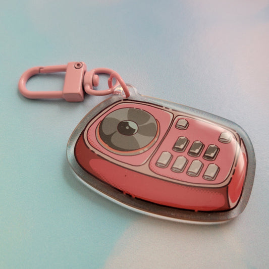 Acrylic Keychain - IIDX controller (Red)