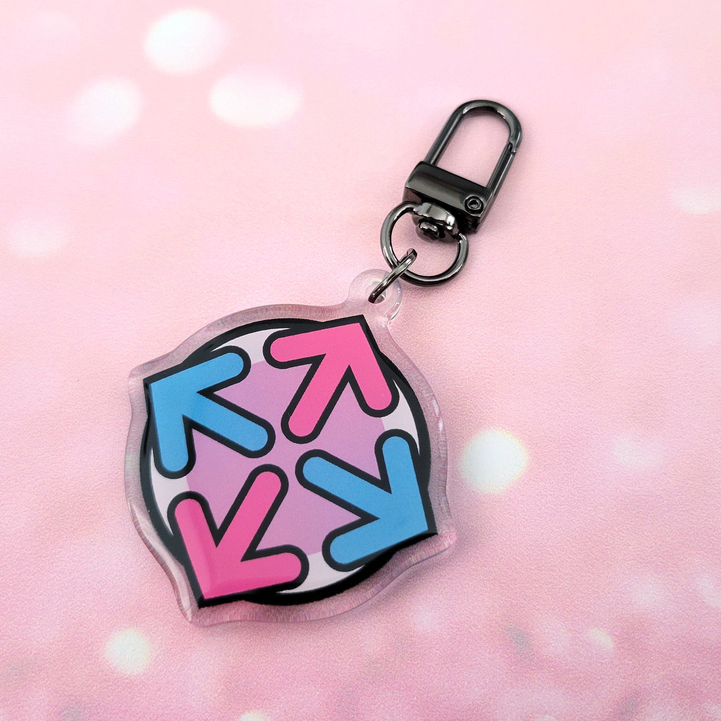Acrylic Keychain - DDR Arrow logos