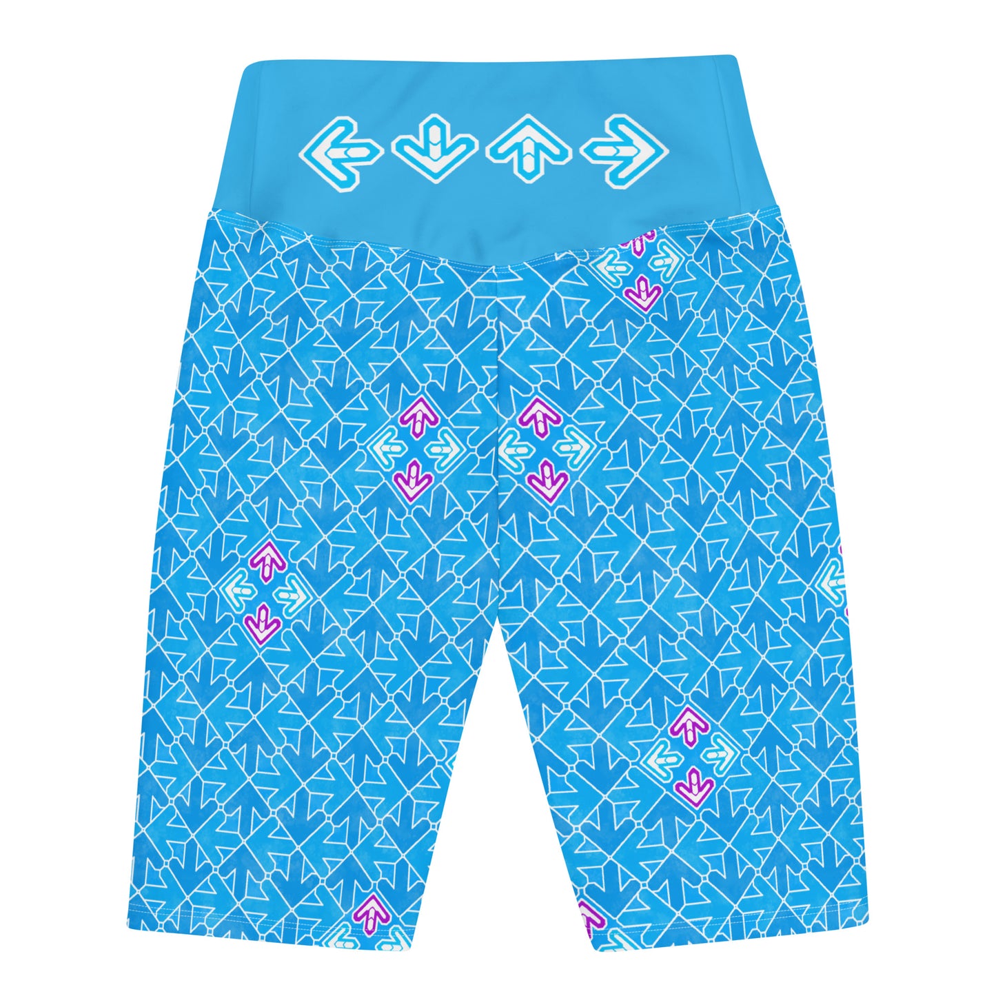 DDR Arrow Pattern (blue) - Biker Shorts