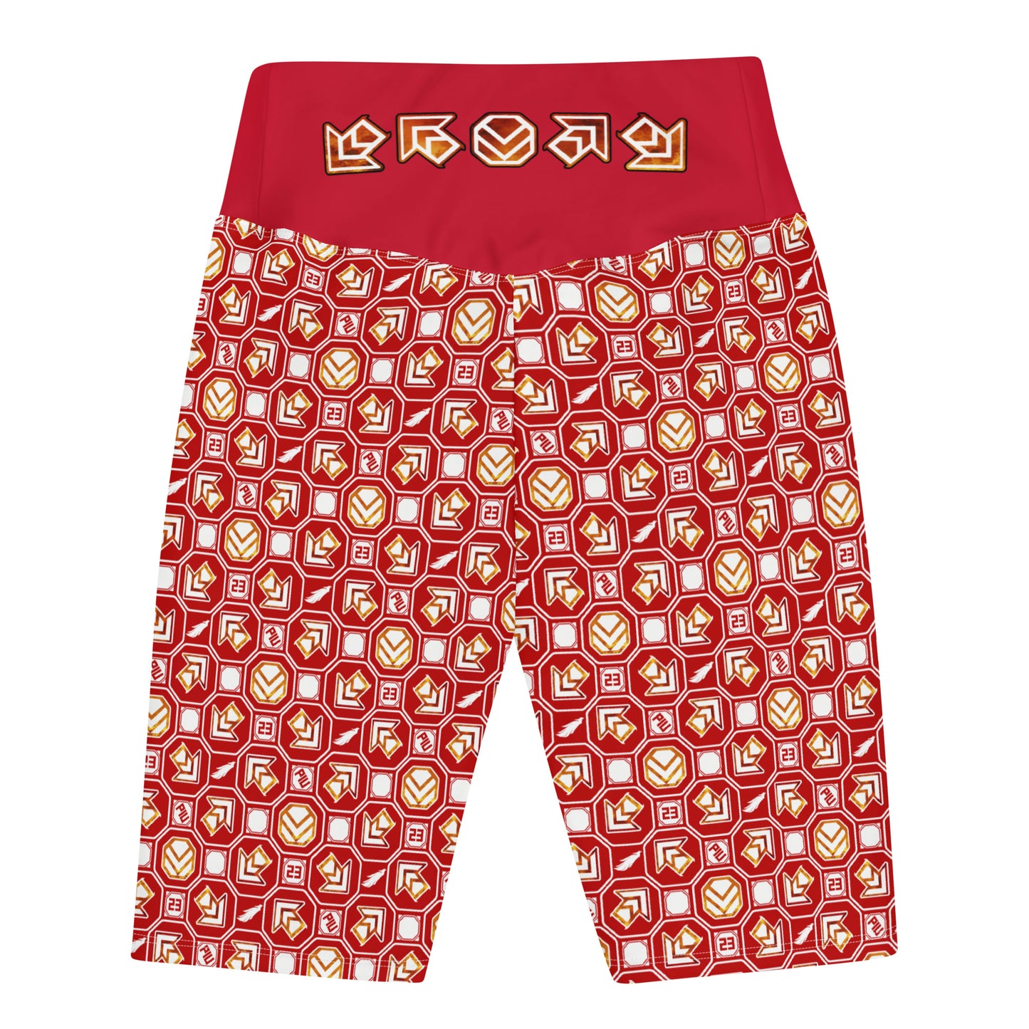 PIU Phoenix Pattern (Red) - Biker Shorts