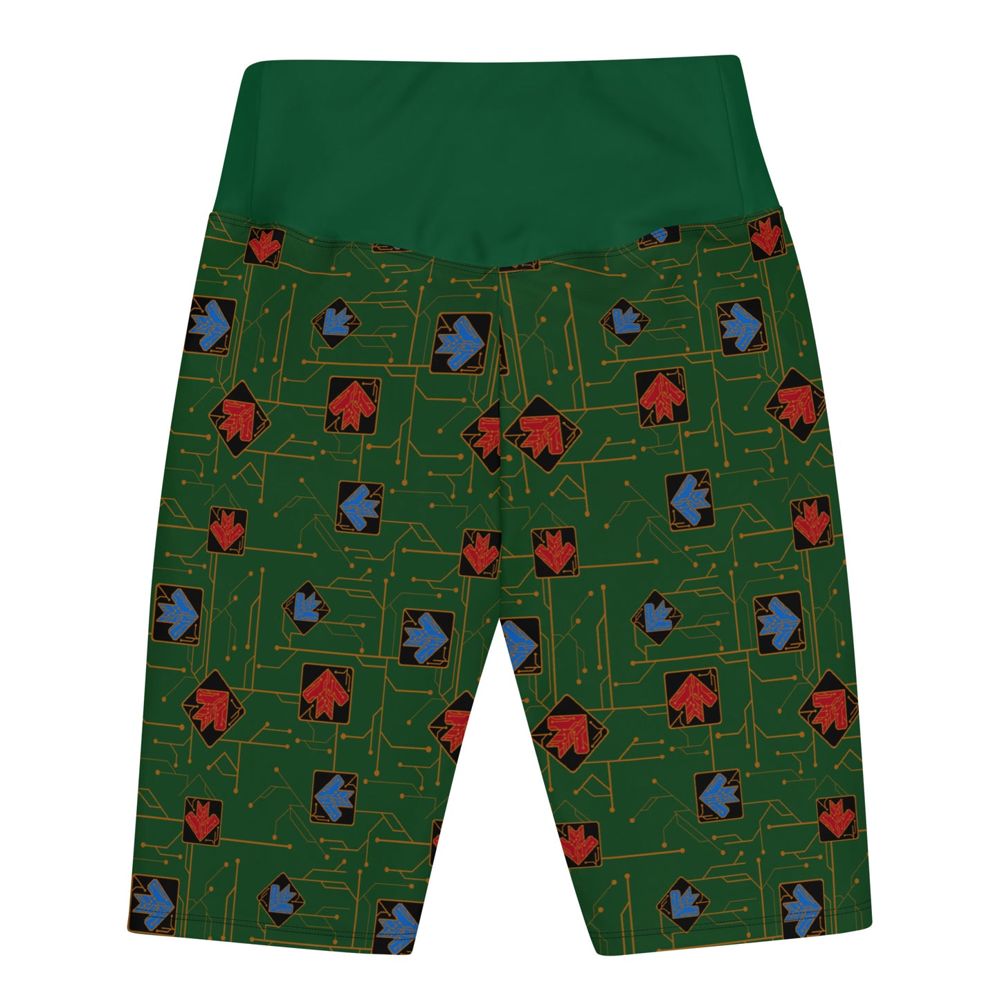 DDR Techno (Green) - Biker Shorts