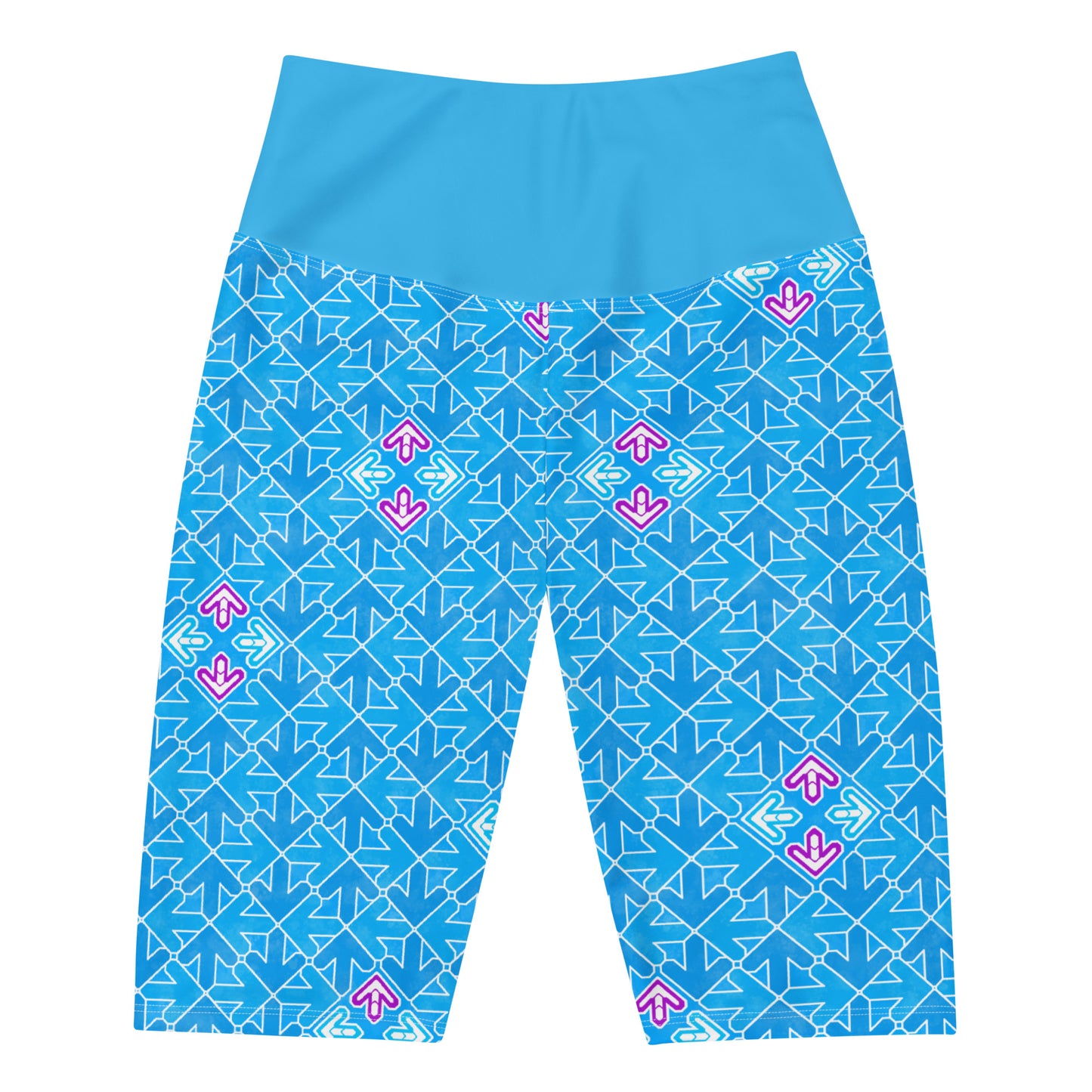 DDR Arrow Pattern (blue) - Biker Shorts