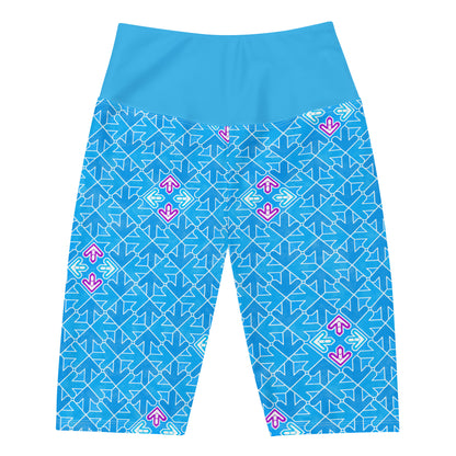 DDR Arrow Pattern (blue) - Biker Shorts