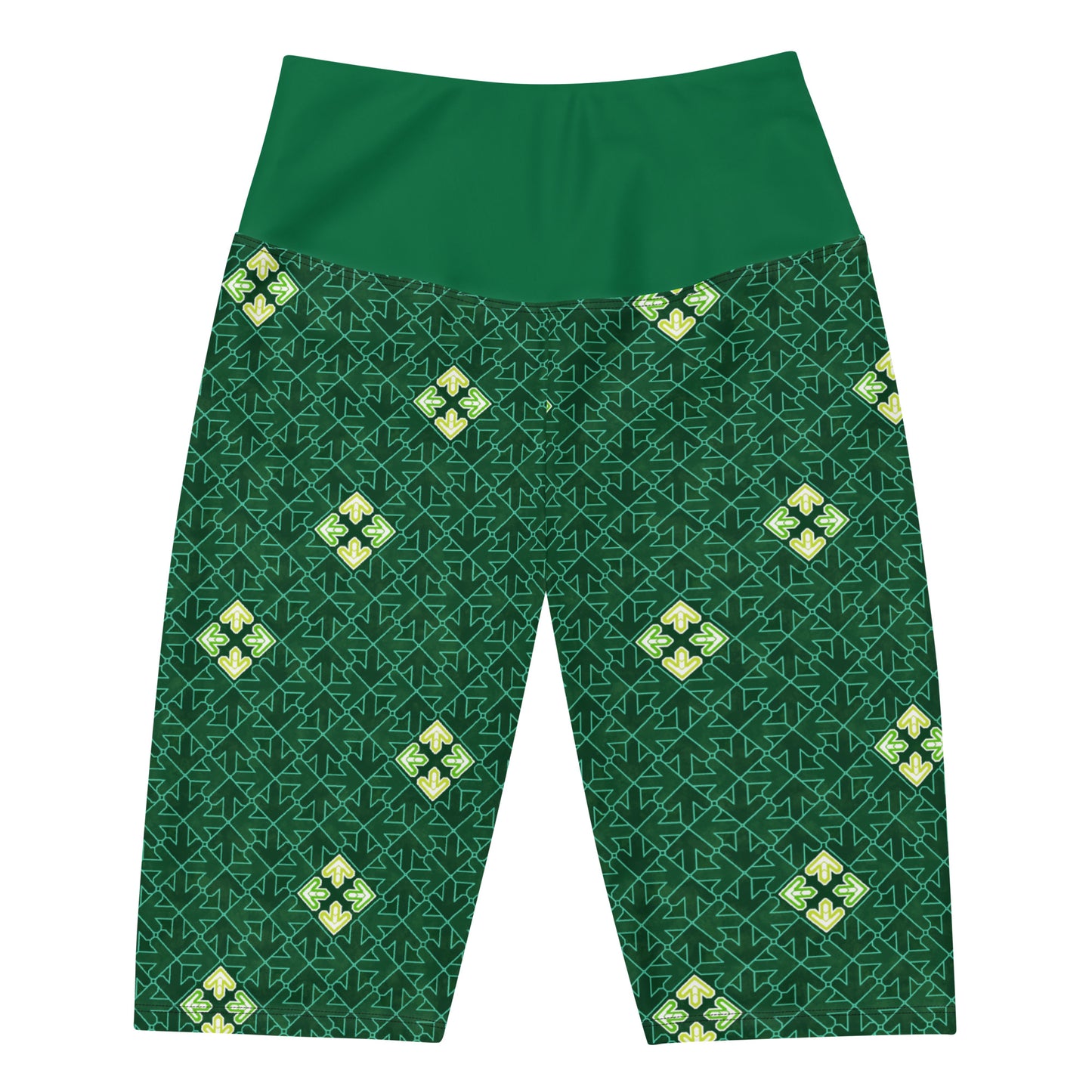 DDR Arrow Pattern (Green) - Biker Shorts