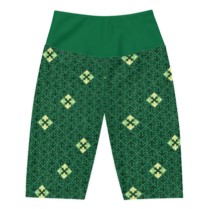 DDR Arrow Pattern (Green) - Biker Shorts