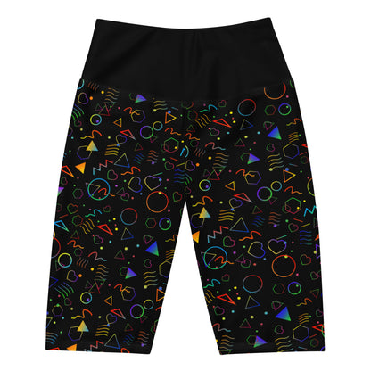 Arcade Carpet Pattern (Rainbow) - Biker Shorts