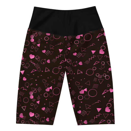 Arcade Carper Pattern (Pink) - Biker Shorts