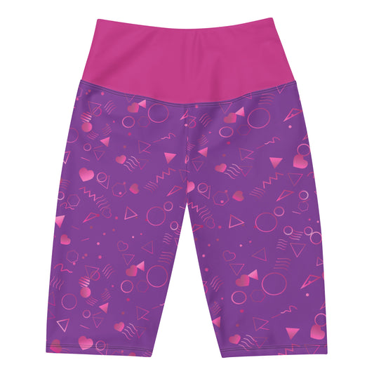 Arcade Carpet Pattern (Pastel purple) - Biker Shorts