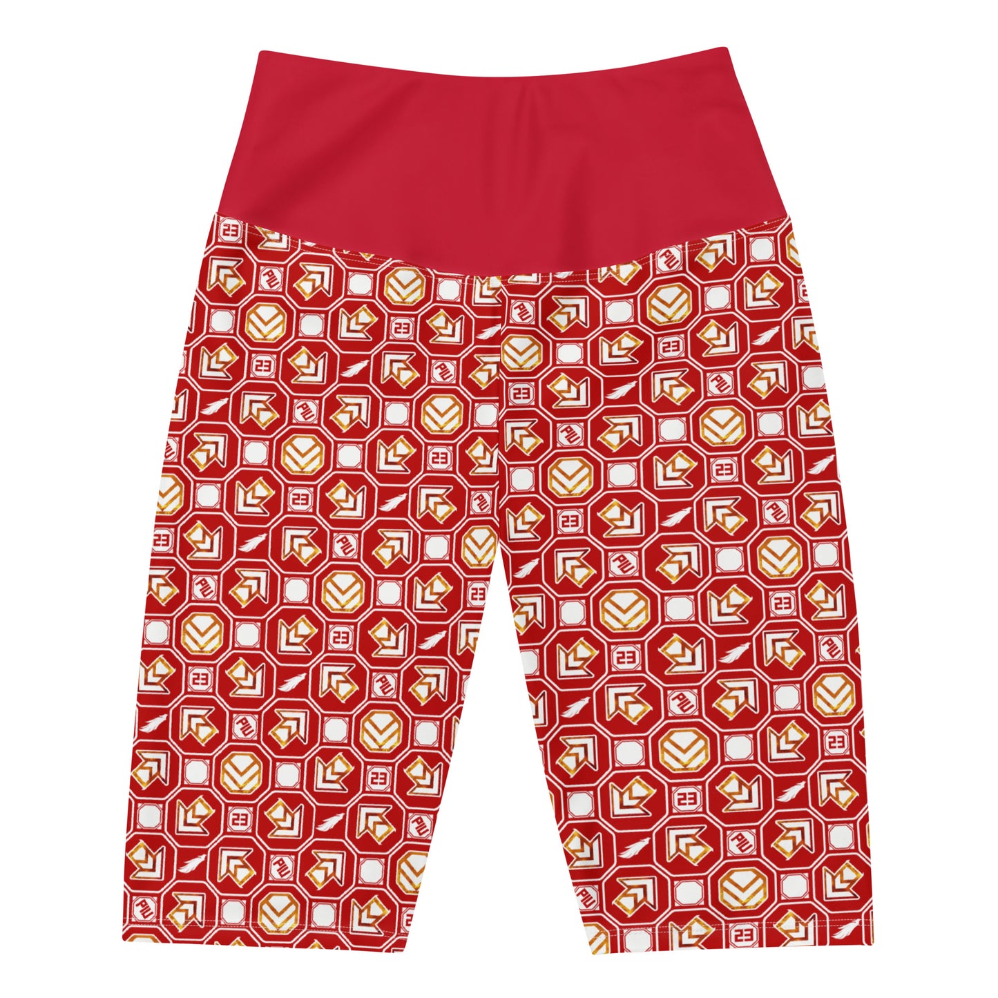 PIU Phoenix Pattern (Red) - Biker Shorts