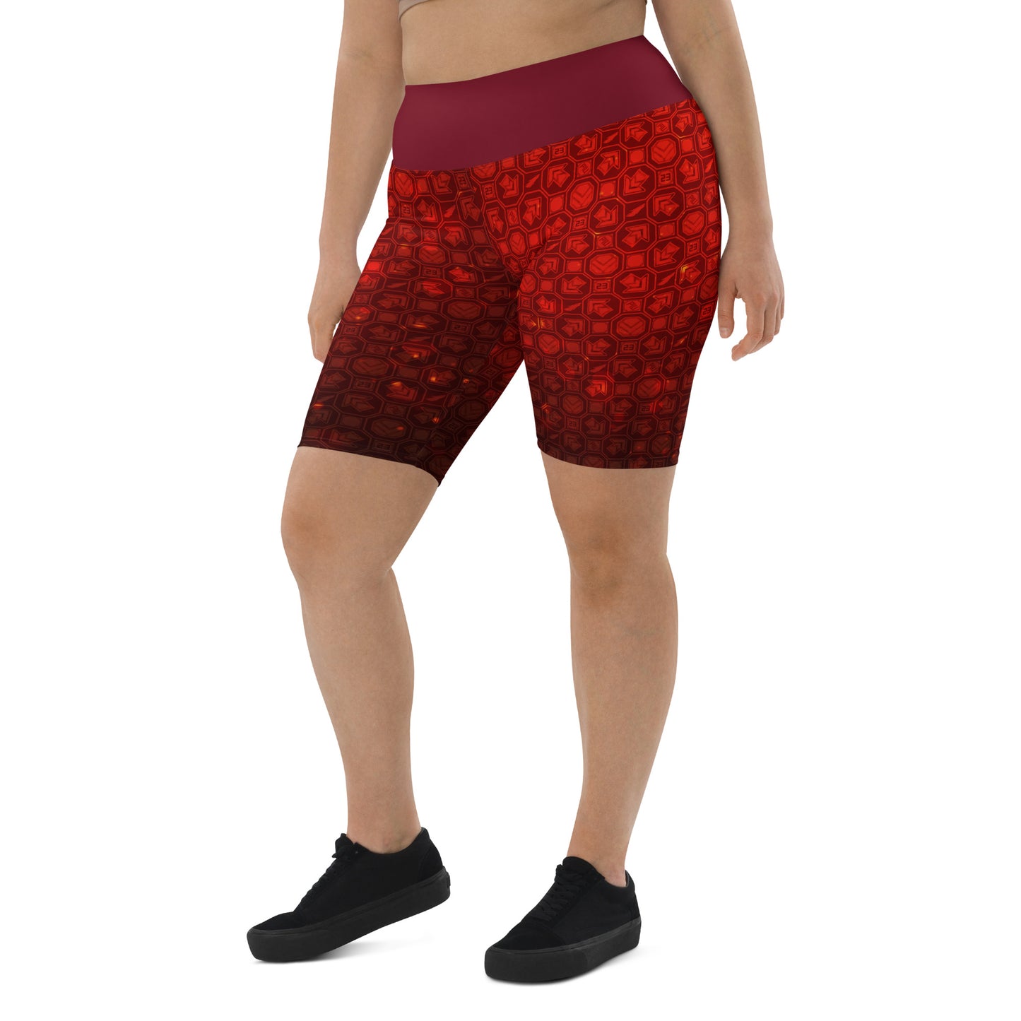 PIU Phoenix Pattern (Fire) - Biker Shorts