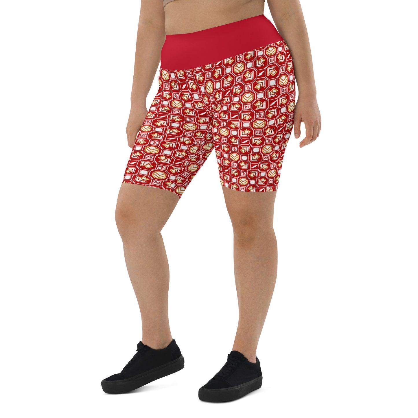 PIU Phoenix Pattern (Red) - Biker Shorts