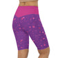 Arcade Carpet Pattern (Pastel purple) - Biker Shorts