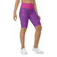 Arcade Carpet Pattern (Pastel purple) - Biker Shorts