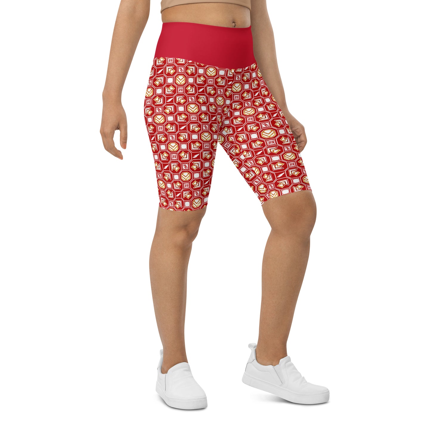 PIU Phoenix Pattern (Red) - Biker Shorts