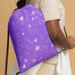 Arcade Carpet Pattern (Pastel lilac) - Drawstring Bag