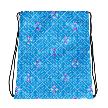 DDR Pattern (Blue) - Drawstring bag