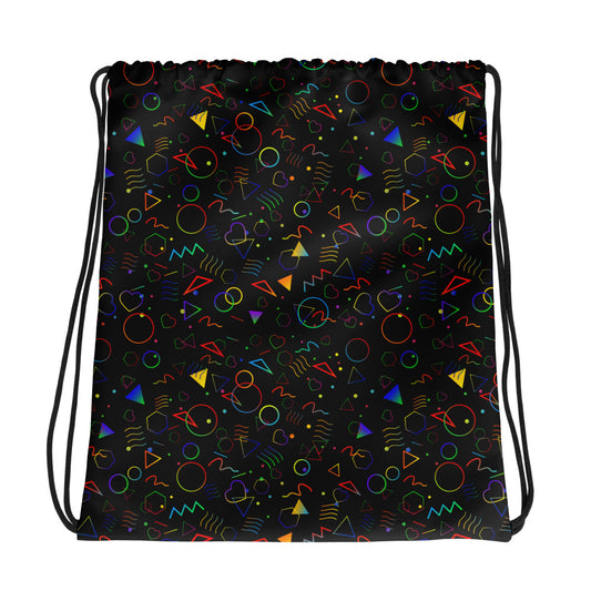 Arcade Carpet Pattern (Rainbow) - Drawstring bag