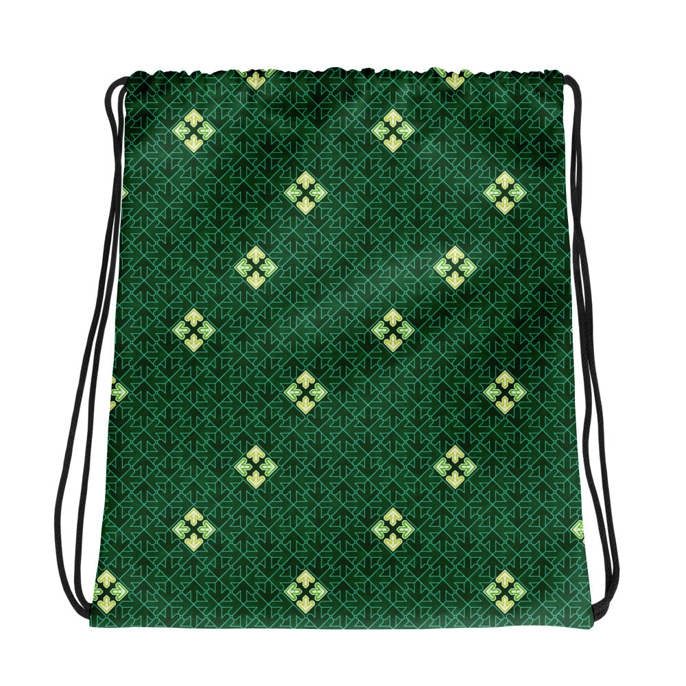 DDR Pattern (Green) - Drawstring bag