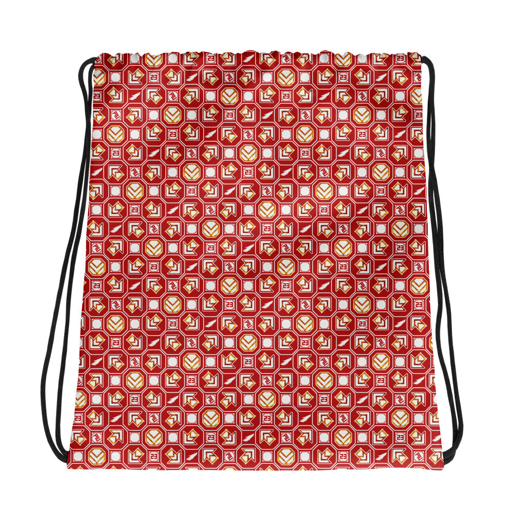 PIU Phoenix Pattern (Red) - Drawstring bag