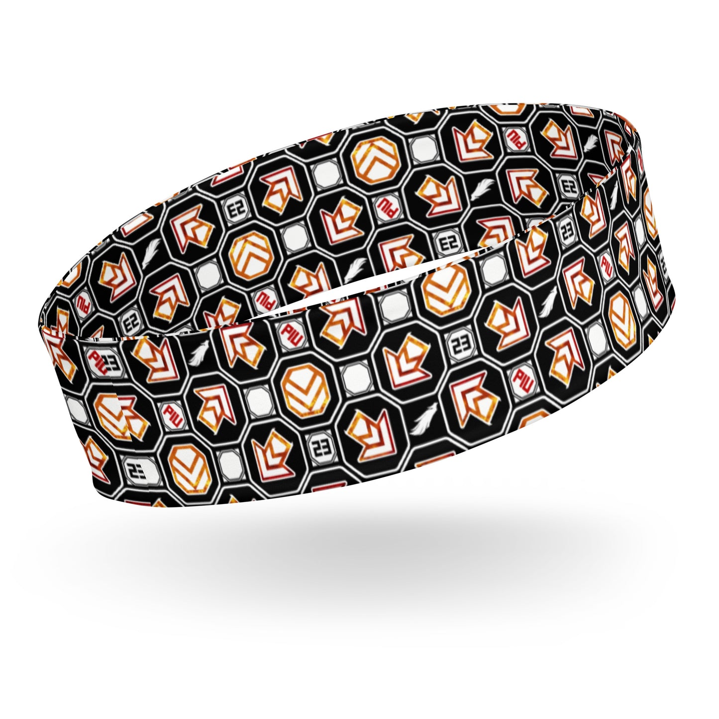 PIU Phoenix Pattern (Black) - Headband