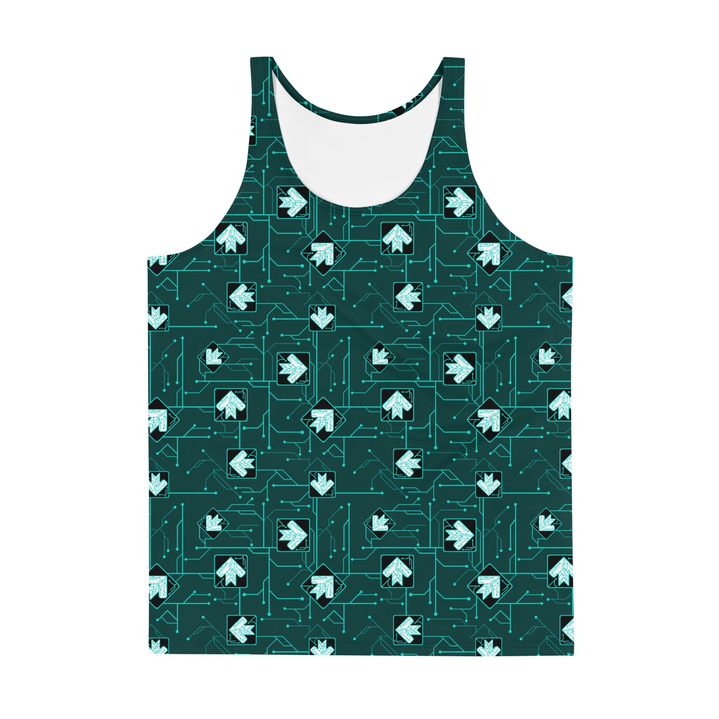 DDR Techno (Blue) - Unisex Tank (Poly Jersey)