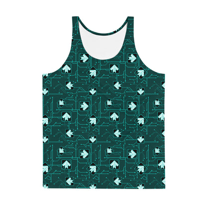 DDR Techno (Blue) - Unisex Tank (Poly Jersey)