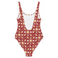 PIU Phoenix Pattern (Dark red) - Swimsuit