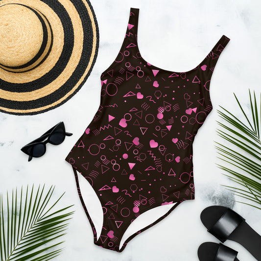 Arcade Carpet Pattern (Pink) - Swimsuit