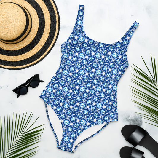 PIU Phoenix 24 Pattern (Blue) - Swimsuit