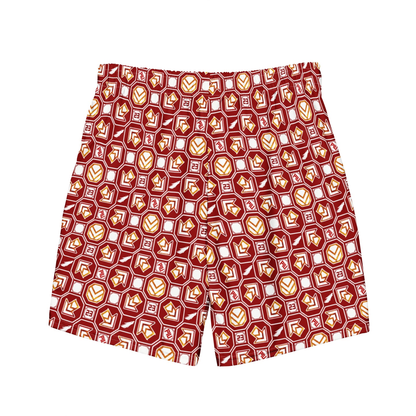 PIU Phoenix Pattern (Dark red) - Swim trunks