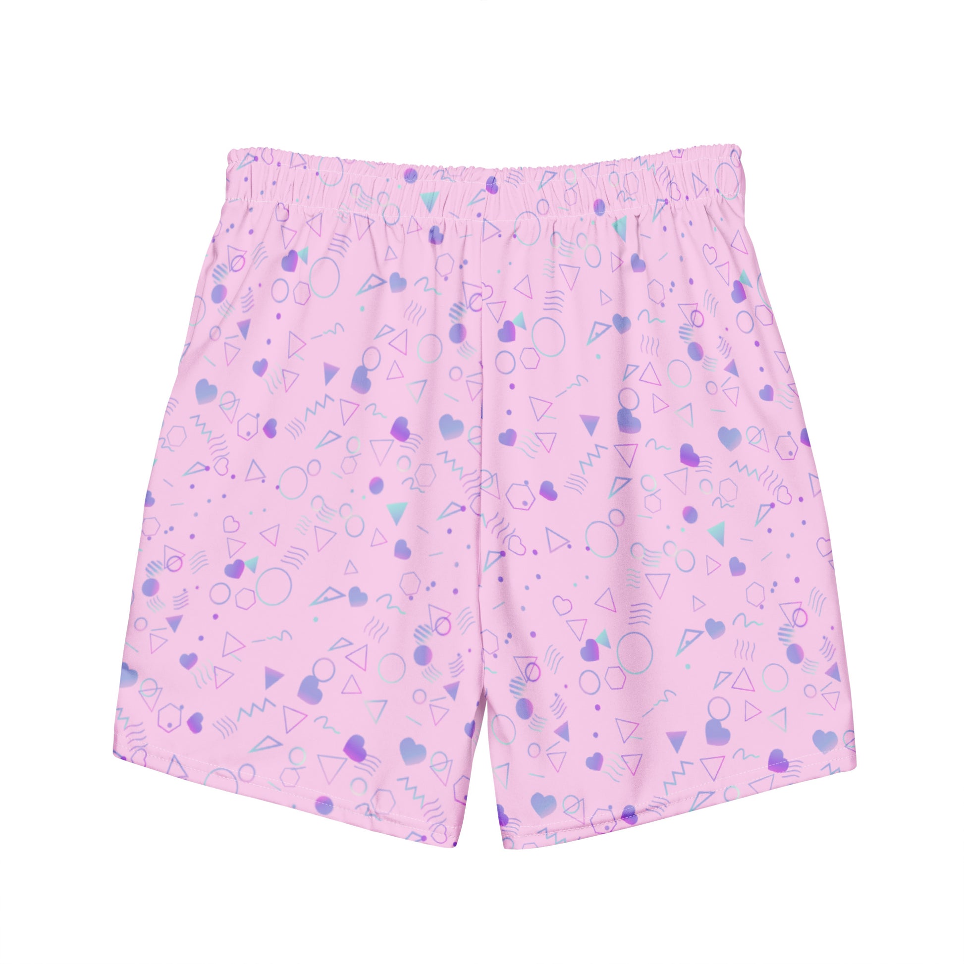 Mosaic Print Shorts Pink