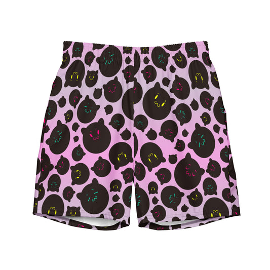 Tamaneko Pattern (Pink) - Swim trunks