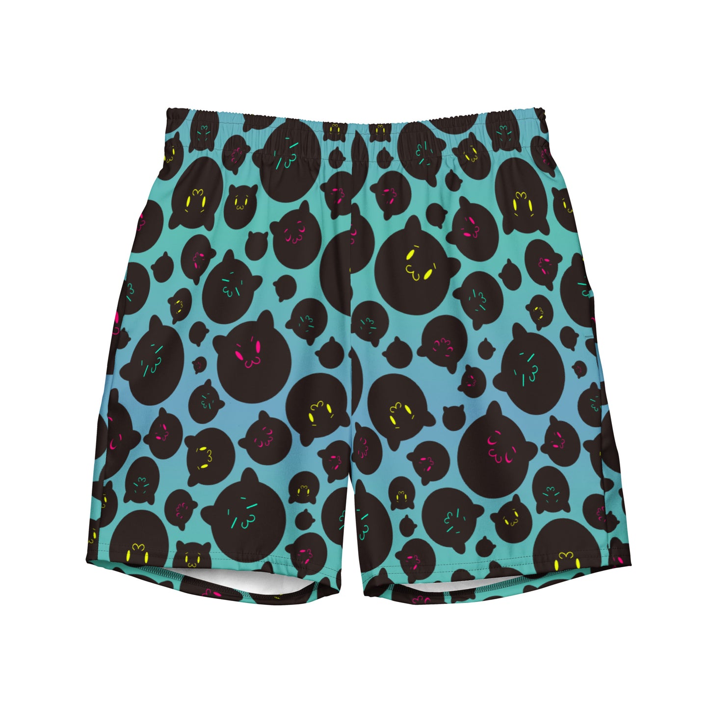 Tamaneko Pattern (Blue) - Swim trunks