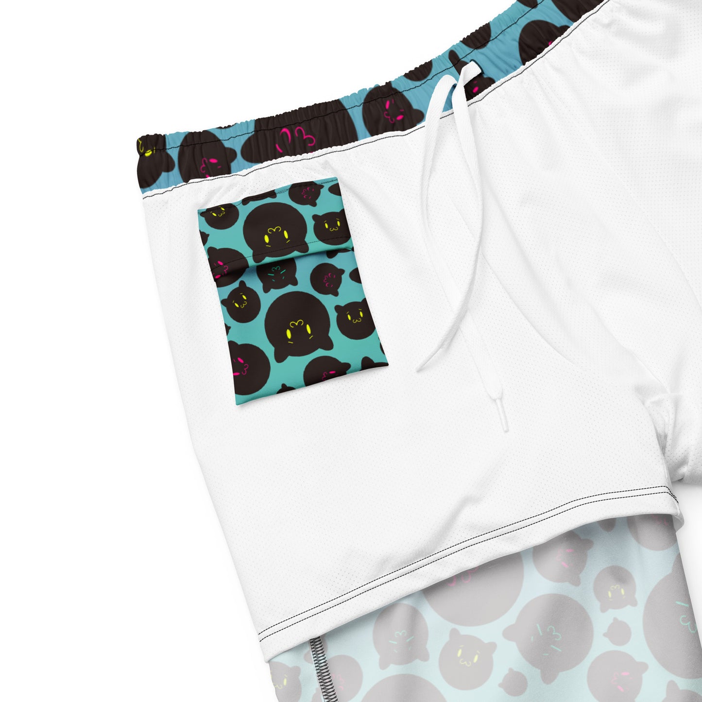 Tamaneko Pattern (Blue) - Swim trunks